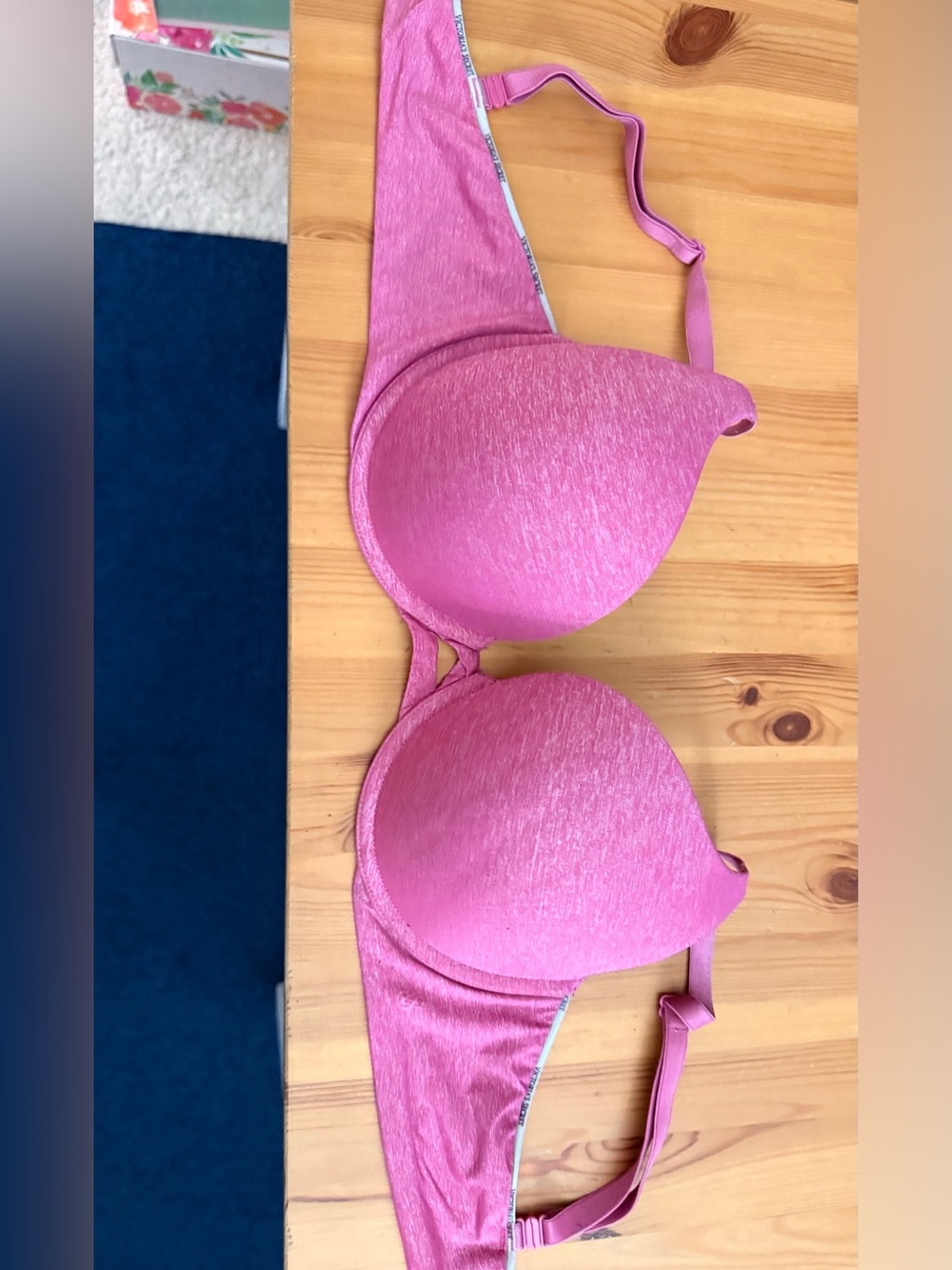 Victoria's Secret Heathered Pink Padded T-Shirt Bra